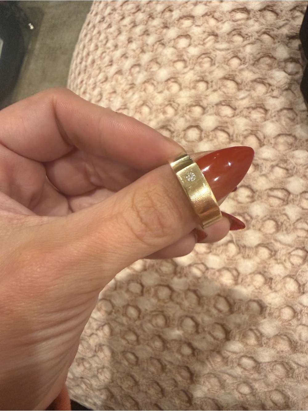 9K Gold Diamond Accent Ring - Kimberley Diamond Sz 11 NWT
